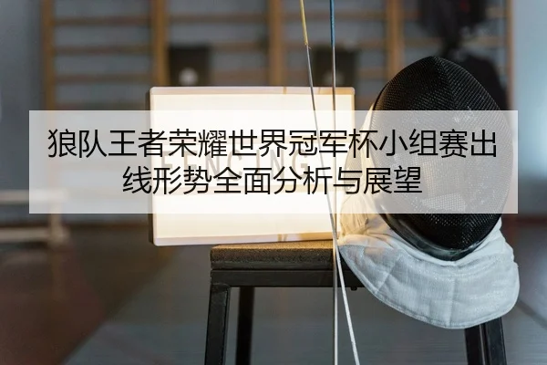 狼队王者荣耀世界冠军杯小组赛出线形势全面分析与展望